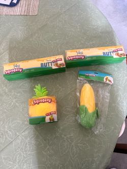 Squeezys butters and pineapple & corn