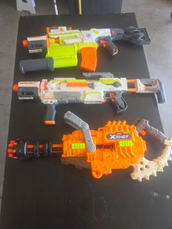 NERF GUNS.