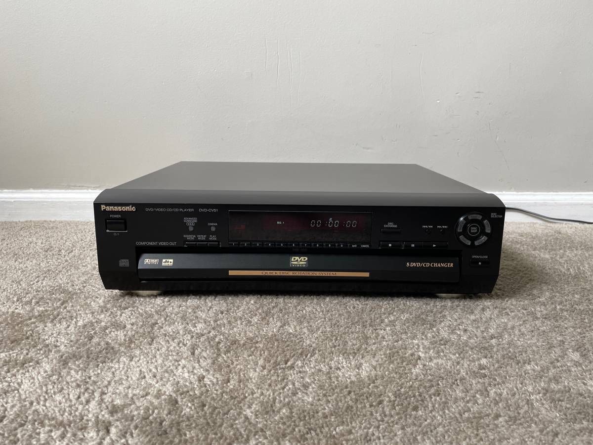 Panasonic DVD-CV51 5 DVD Compact Disc CD Player Changer
