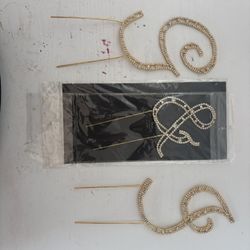 Cake Toppers Letter G & J