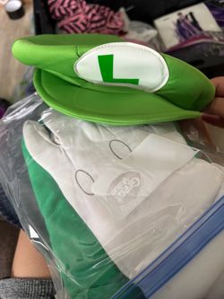 Luigi costume/leopard cat costume