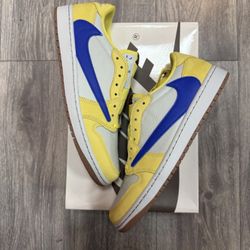 Brand new Air Jordan 1 Low Retro OG SP x Travis Scott Canary Men’s size 14