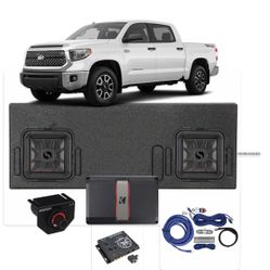 TOYOTA TUNDRA 2014-2021 Crew Cab FULL BASS PACKAGE KICKER AUDIO INSTALLED