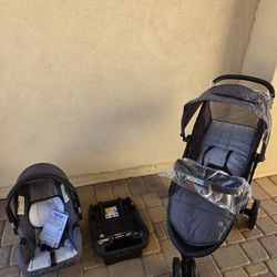 **BRAND NEW** Baby Trend 3-Wheel Stroller Travel System, INCLUDES: STROLLER, CAR SEAT AND BASE