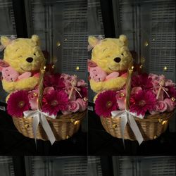 Real Flowers Winnie The Pooh Basket
