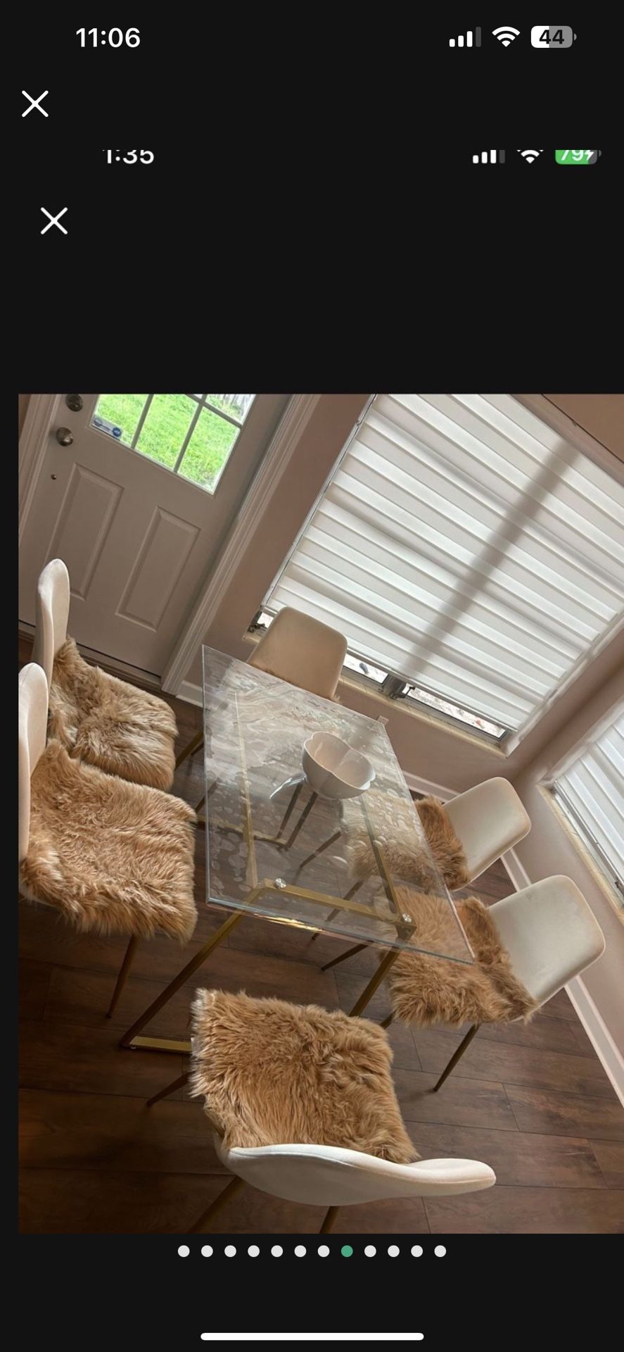 Dining Table Set (including 6 Chairs &corner Stand )