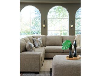 Newellen Hemp 3-Piece Sectional and Oversized Ottoman (Online Special Price)