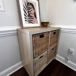 Entry way console table/ 4 cube shelf