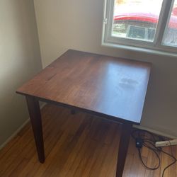 Wooden Square Dining Table