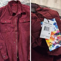 Robert Graham Corduroy Jacket – Burgundy – Size Medium – Retail $298