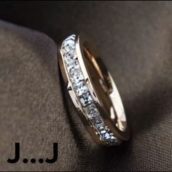 18K/925 Rose Gold Diamond Ring