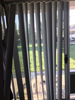 Sliding door blinds and brackets/ screws too