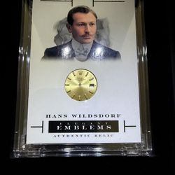 2023 Super Break Keepsake Edition “Elegant Emblems “Trading Car Featuring An Authentic ROLEX Watch Dial Relic Associated With Hans Wilsdorf
