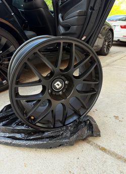 Matte Black Drag-37  Wheels (set of 4)