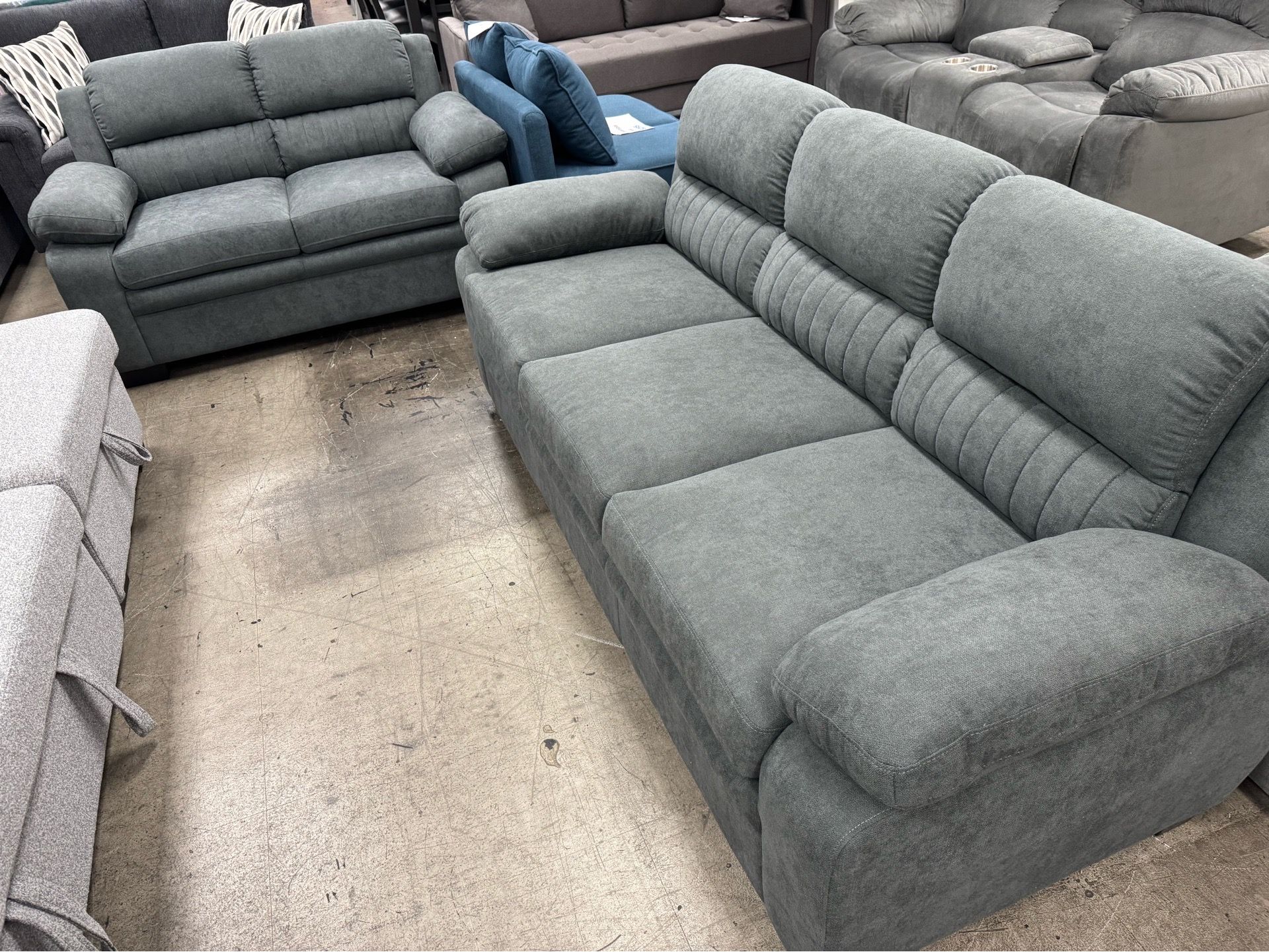 New 2pc Sofa Set Couch Loveseat