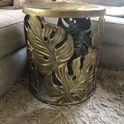 Beautiful Gold Side Table