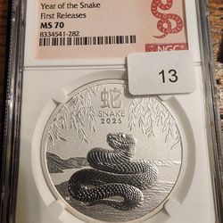 2025 Australian Lunar Year of the Snake silver coin