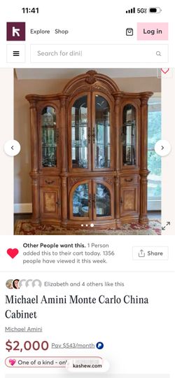 China & Buffet Cabinet - Michael Amini Monte Carlo
