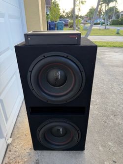 Subwoofer with box and amp