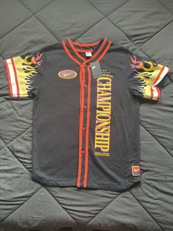 Nike Sponsor Of Championship Athletes Flames Baseball Jersey