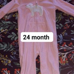 Hooded Fleece Baby Girl Outfit
