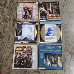 Lot Of 6 ( Carmen, Mozart, Herbert Von Karajan Etc ) Laser Discs