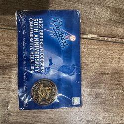1955 Brooklyn Dodgers 50th Anniversary Medallion