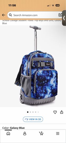Tilami Rolling Backpack 18 inch Boys and Girls Laptop Backpack