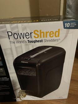 New Fellowes Power Shredder