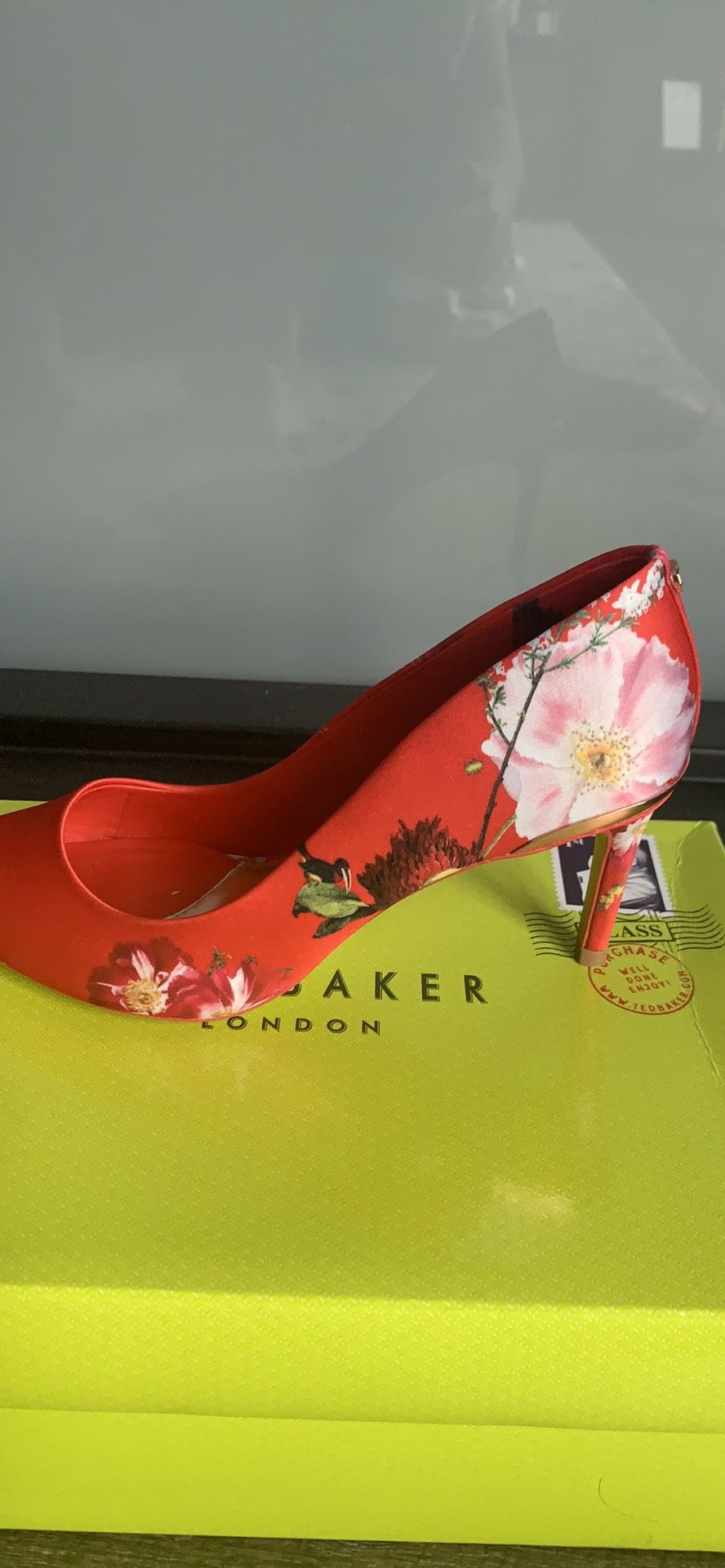 Ted Baker Red Berry Wishirip Heels - US Size 7