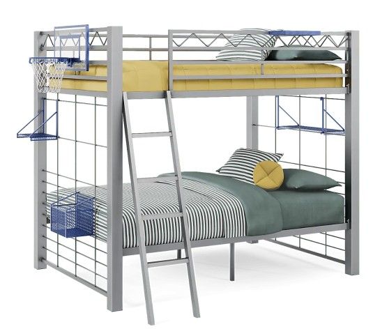 Gray Twin/Twin Bunk Bed