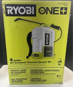 Ryobi 18V Cordless Battery 4 Gallon Backpack Chemical Sprayer P2860