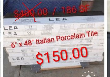 Porcelain Tile / Italian / Read More Below