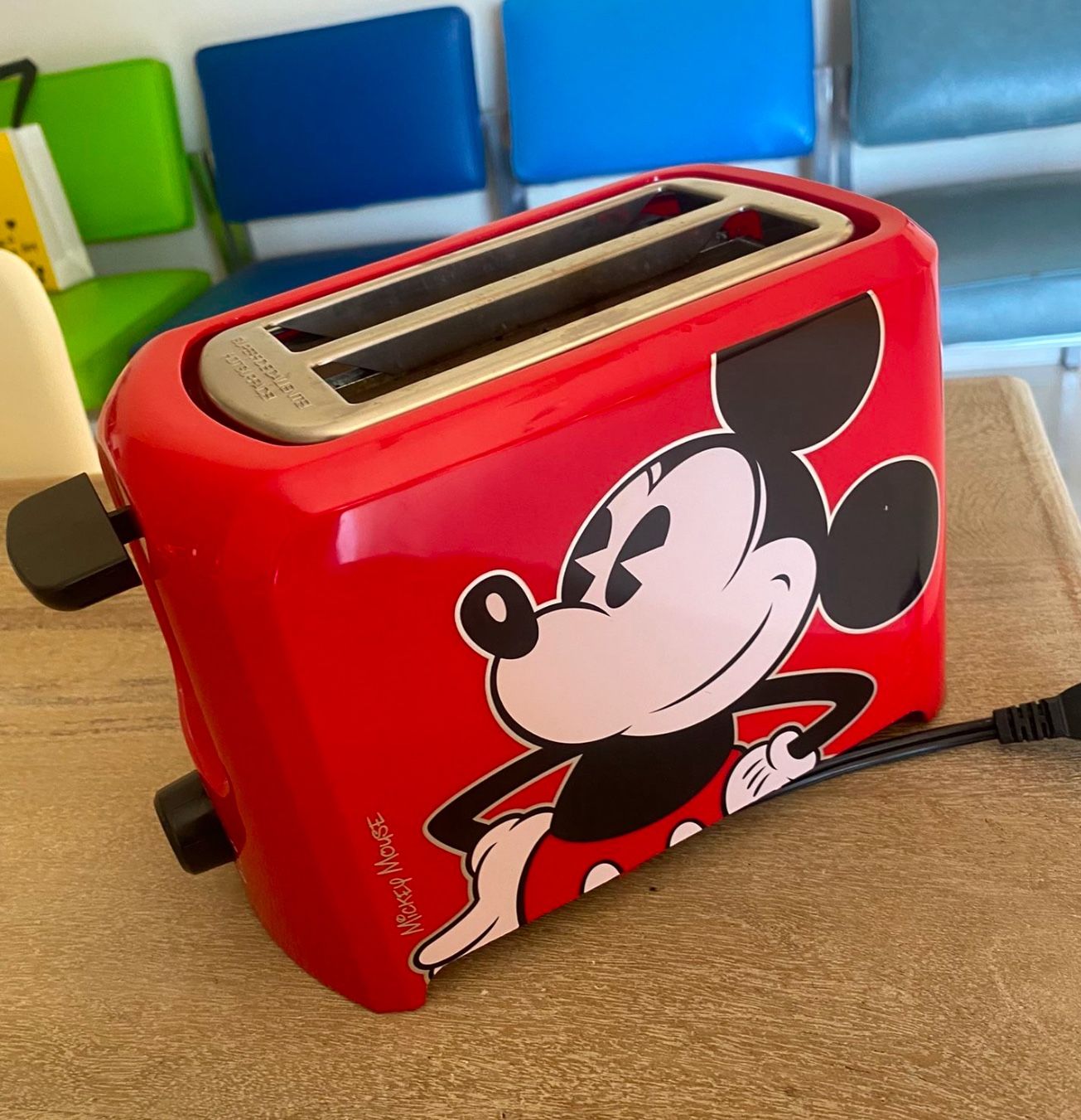 Disney Mickey Mouse Toaster Red 2 Slice Capacity