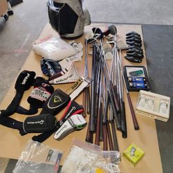 Various Classic Golf Clubs ,Balls ,Covers,Bag ( read info)