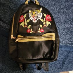 BACKPACK HANDBAG EMBROIDERED NEW NEVER USED