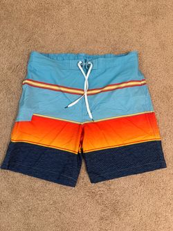 NEW Sonoma Men’s XXL Swim Trunks / Board Shorts – Blue & Orange