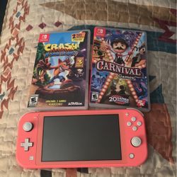 Nintendo Switch With Two Games 
