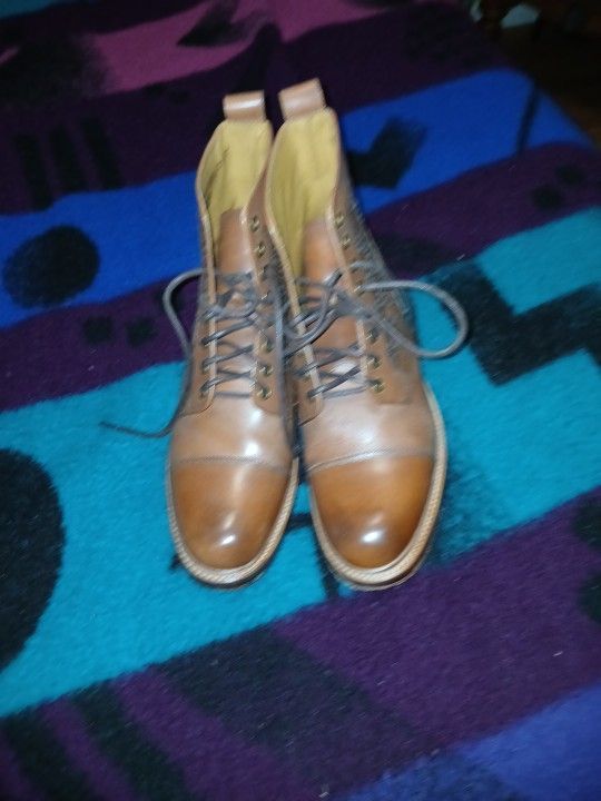Leather Boots Size 9/Made IN India
