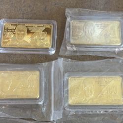 Trump 24K Gold Plated Souvenir Bars - $10 EACH
