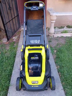40 volt Ryobi brushless 20" push lawn mower tool only