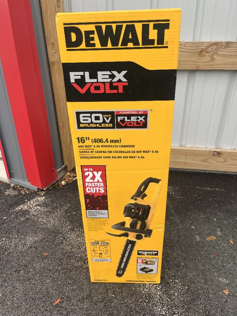 DeWalt FLEXVOLT 60V MAX* 16" Brushless Chainsaw