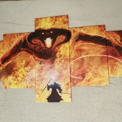 Lord Of The Rings, 5 Piece Canvas