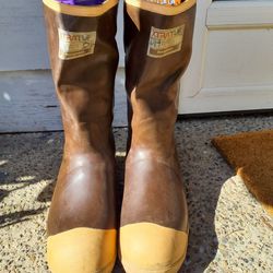 Xtra Tuff Rubber Steel Toe Boots 12