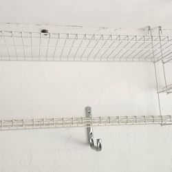 Garage  over head storage system hanging shelves For Storage Bins