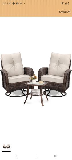 Swivel glider rocker pair