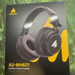 MAONO AU-MH601 50MM Drivers Over Ear Studio Headphones 