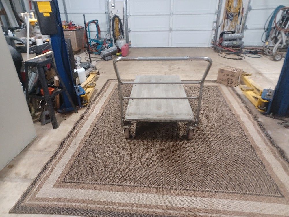 Heavy duty four wheel cart