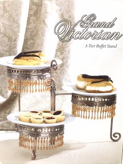 Grand Victorian 3 Tier Buffet Stand Server