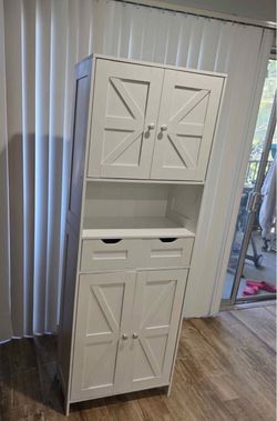 67” Bathroom Storage Cabinet Tall Storage Cabinet